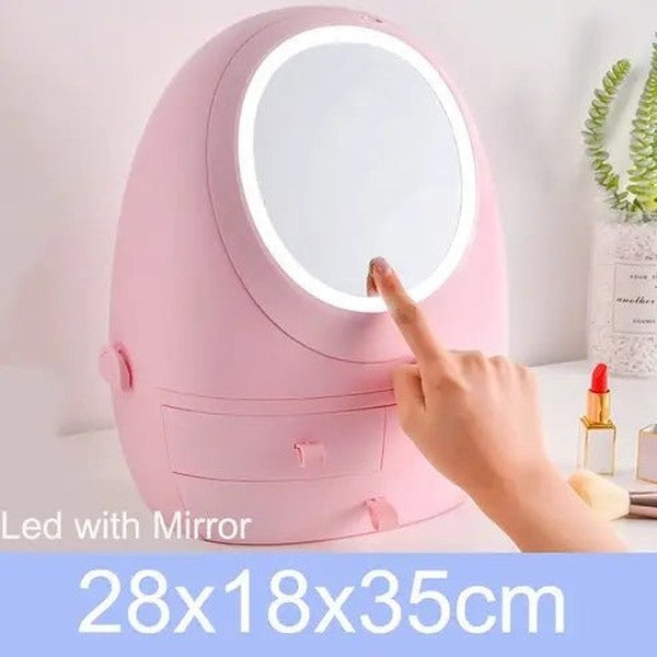 Jewelry Storage Box with Mirror