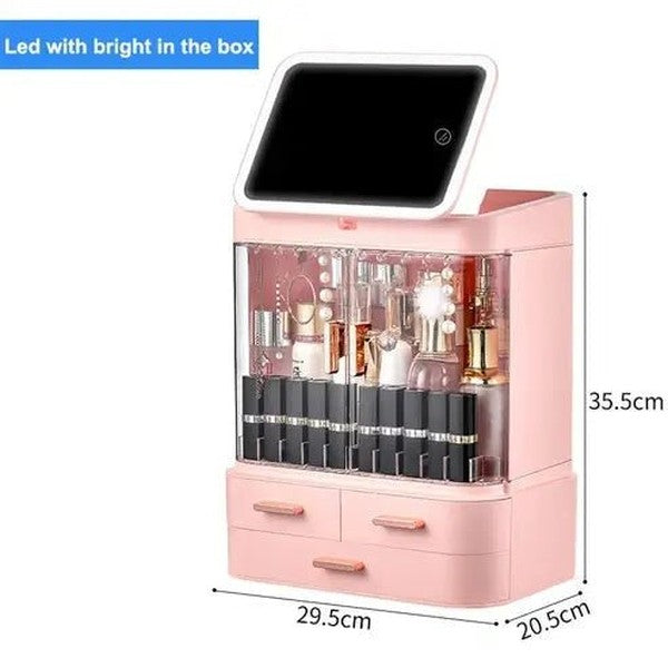 Jewelry Storage Box with Mirror