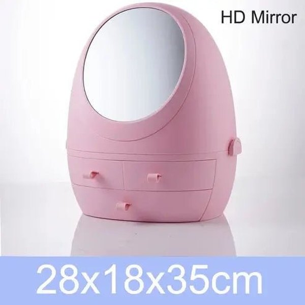 Jewelry Storage Box with Mirror