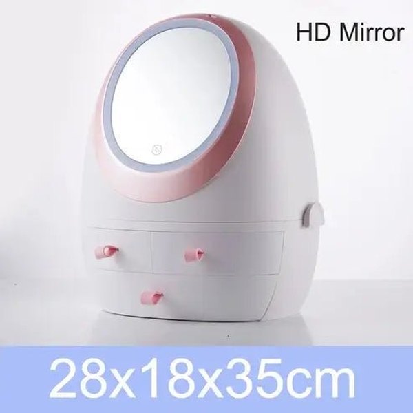 Jewelry Storage Box with Mirror