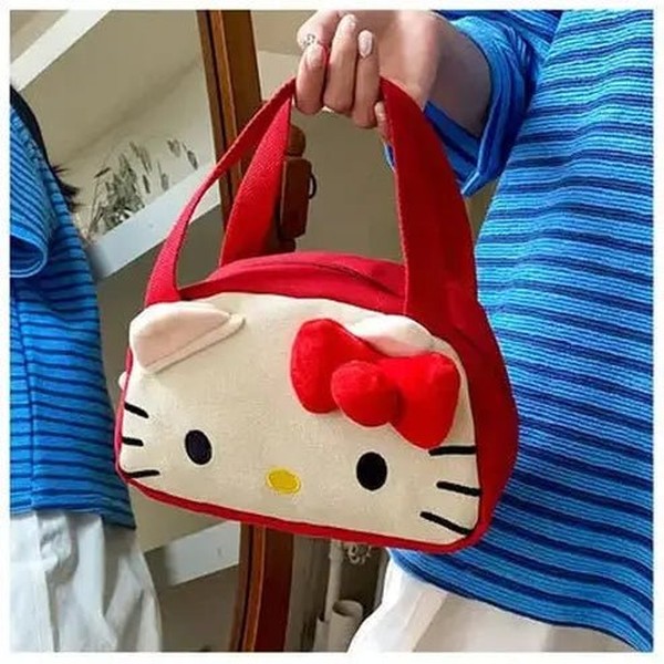 Kawaii Hello Kitty and My Melody Canvas Bag