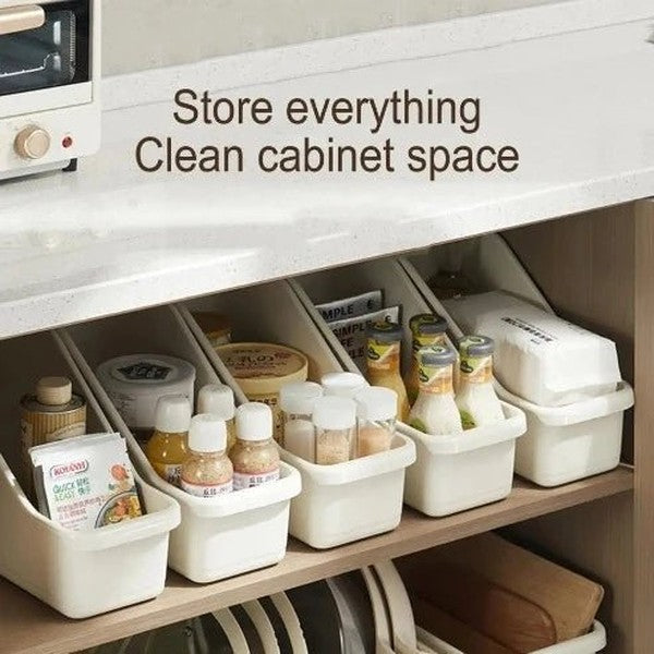 Kitchen Cabinet Organizer with Rollers: U-Shaped Design for Efficiency