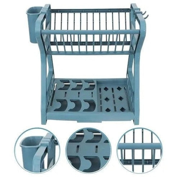 Kitchen Dish Drying Rack with Drain Board