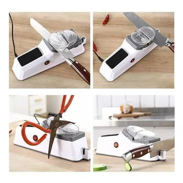 Kitchen Knife Sharpener with Ceramic Grinding Wheel