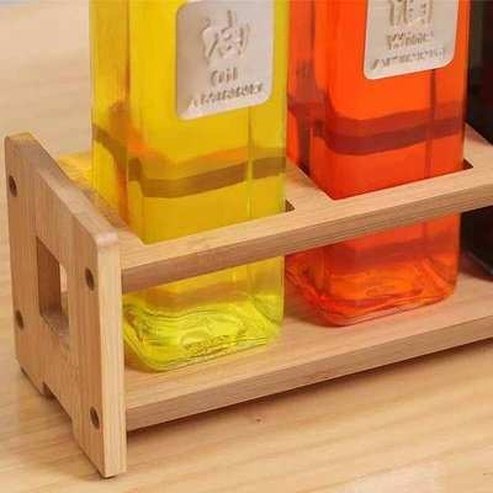 Kitchen Oil Bottle Seasoning Bottle Rack Spice Jars