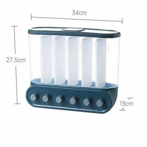 Kitchen Rice Dispenser Wall-mounted Food Storage Containers