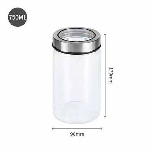 Kitchen Thread Sealing Mason Storage Tank With Stainless Steel Cover