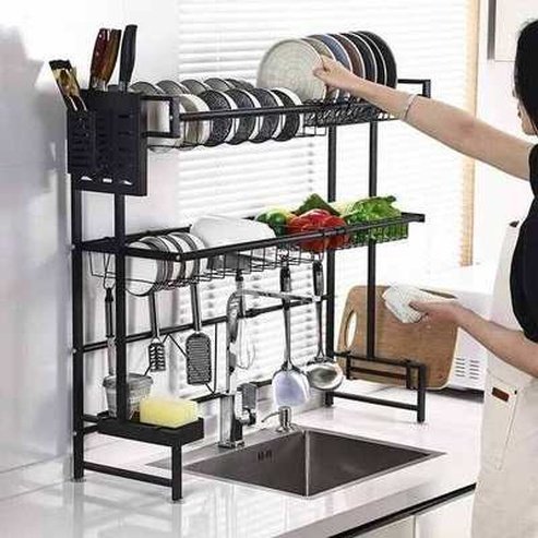 Kitchen carbon steel Sink Drain Rack