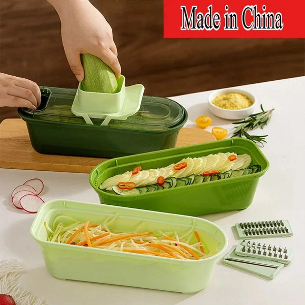 Kitchen Vegetable Slicer, Fruit Vegetable Tools, Food Chopper Cutter, Potato Cutter, Garlic Press
