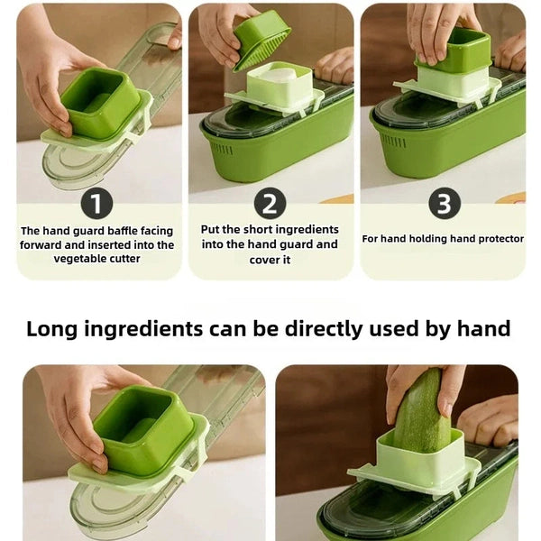 Kitchen Vegetable Slicer, Fruit Vegetable Tools, Food Chopper Cutter, Potato Cutter, Garlic Press