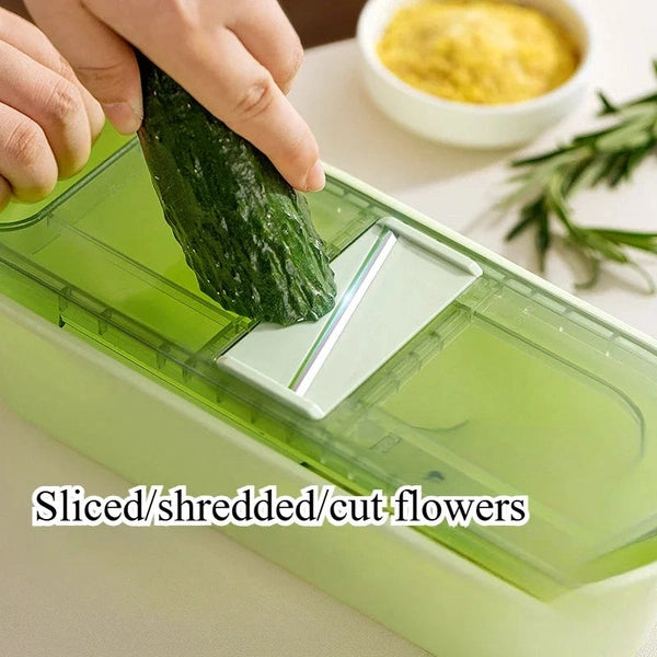 Kitchen Vegetable Slicer, Fruit Vegetable Tools, Food Chopper Cutter, Potato Cutter, Garlic Press