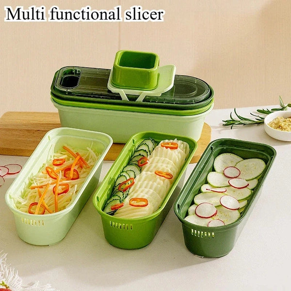Kitchen Vegetable Slicer, Fruit Vegetable Tools, Food Chopper Cutter, Potato Cutter, Garlic Press