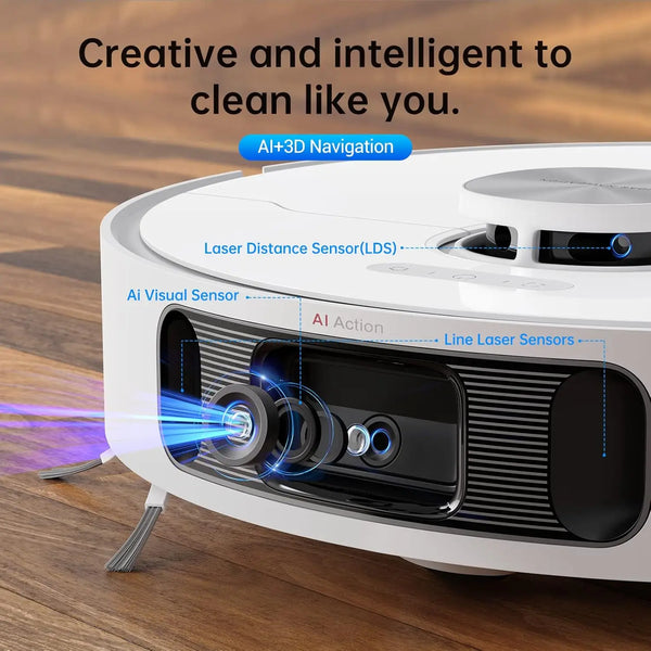 L10s Ultra Robot Vacuum and Mop Combo, Auto Mop Cleaning and Drying