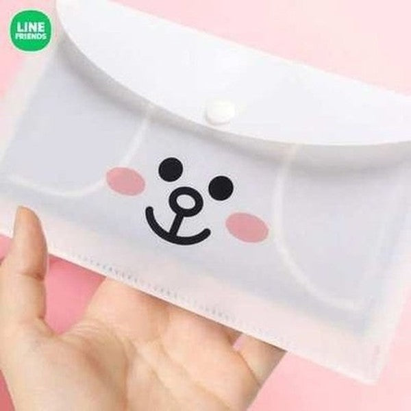 LINE FRIENDS Brown Bear Cartoon Pocket Box Organizer