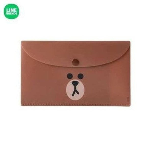 LINE FRIENDS Brown Bear Cartoon Pocket Box Organizer