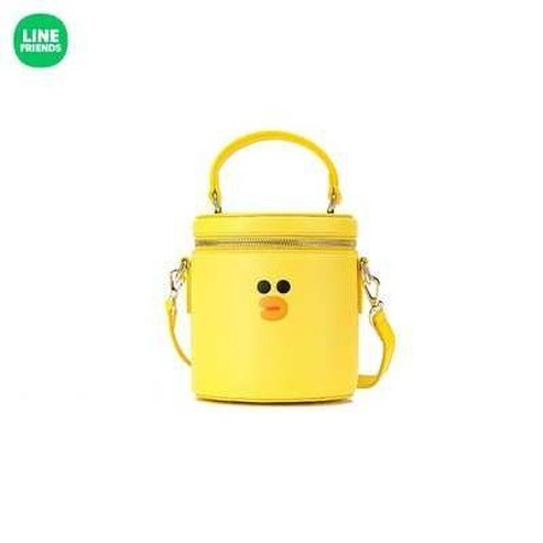 LINE FRIENDS Leather Shoulder Messenger Bag