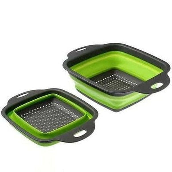 LMETJMA Square Collapsible Colander