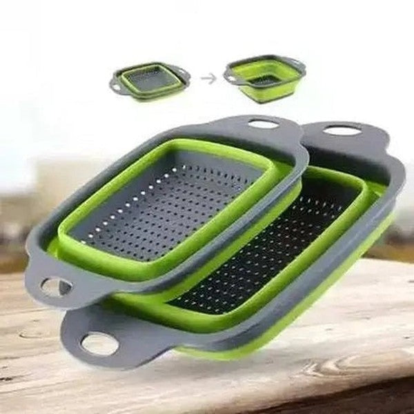 LMETJMA Square Collapsible Colander