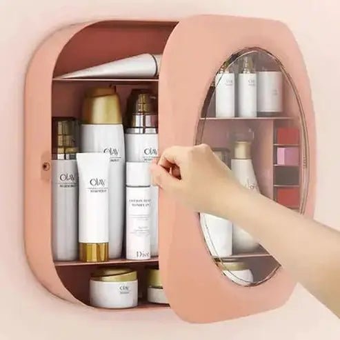 Large Capacity Wall-mounted Cosmetics Organizer Container