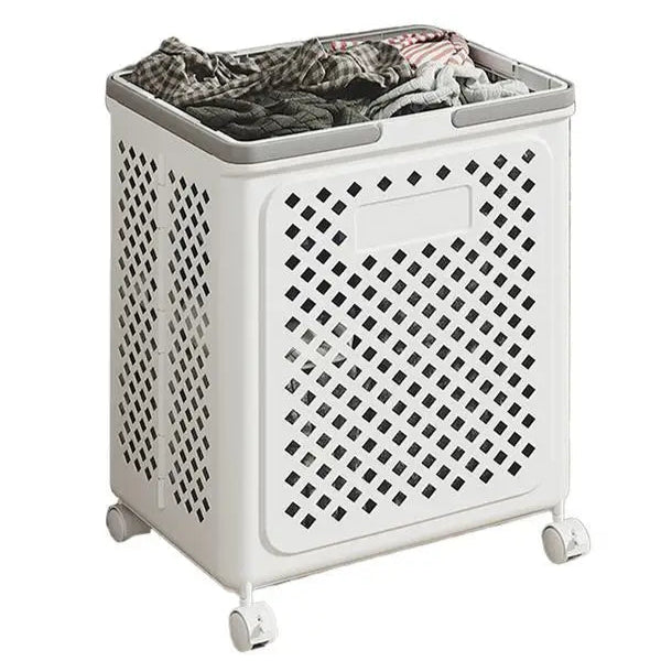 Laundry Basket with Wheels Foldable Laundry Sorter Cart