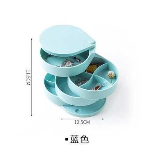 Layered Rotating Jewelry Storage Box