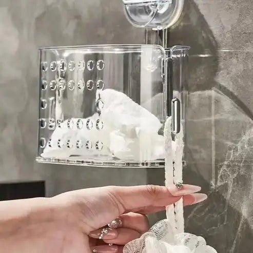 Light Luxury Style Bathroom Suction Cup Shelf