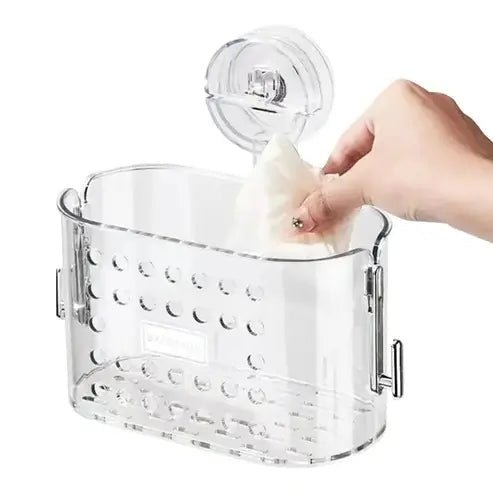 Light Luxury Style Bathroom Suction Cup Shelf