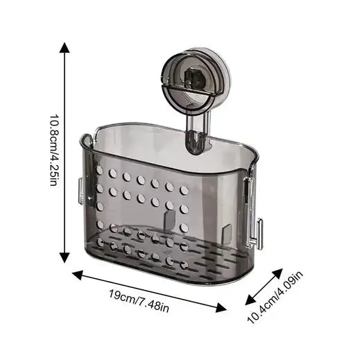 Light Luxury Style Bathroom Suction Cup Shelf