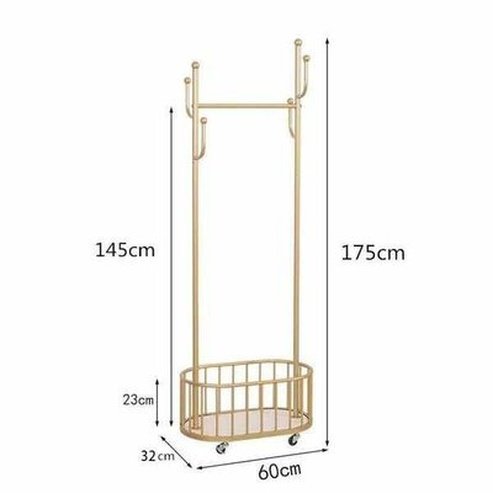 Light Luxury Wrought Iron Hanger Floor