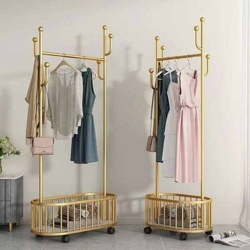 Light Luxury Wrought Iron Hanger Floor