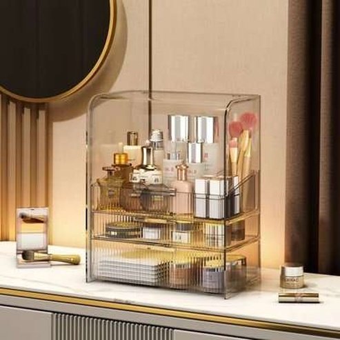 Luxury Clear Cosmetics Organizer Box