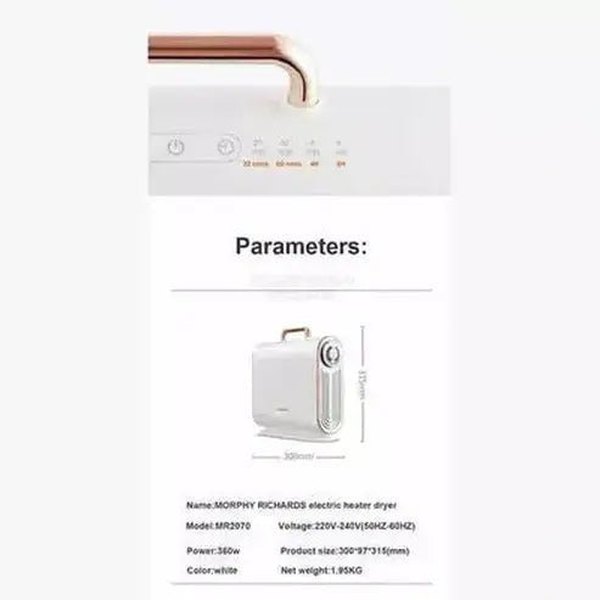 MORRHY RICHARDS Portable Electric Heater