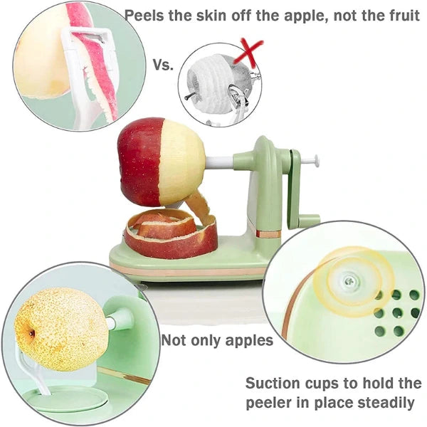 Manual Apple Peeler – Stainless Steel Hand Crank Peeler for Apples