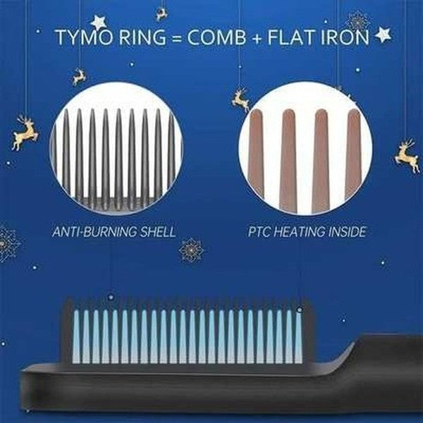 Mini Hair Straightener Brush Comb