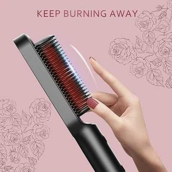 Mini Hair Straightener Brush Comb