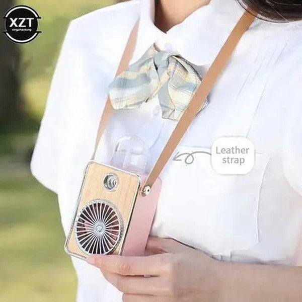 Mini Retro Mist Fan: USB Humidifier