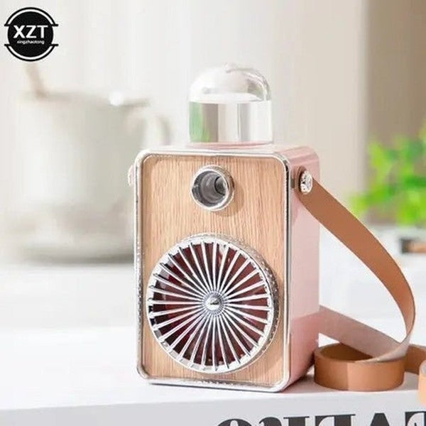 Mini Retro Mist Fan: USB Humidifier