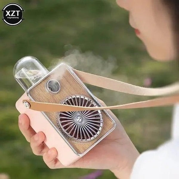 Mini Retro Mist Fan: USB Humidifier