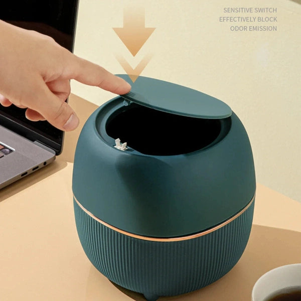 Mini Recycle Bin, Pressing Type Trash Can, Desktop Garbage Bin