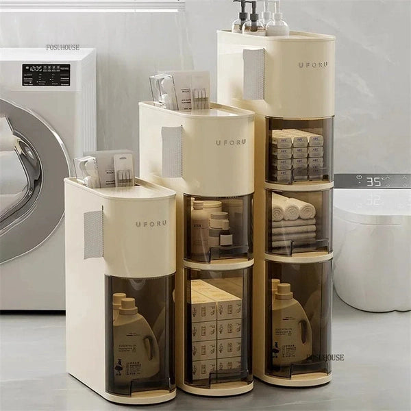 Modern Waterproof Drawer Bathroom Cabinet, Skin Care Products Storage