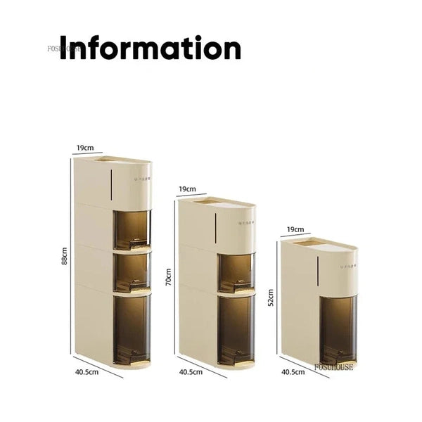 Modern Waterproof Drawer Bathroom Cabinet, Skin Care Products Storage