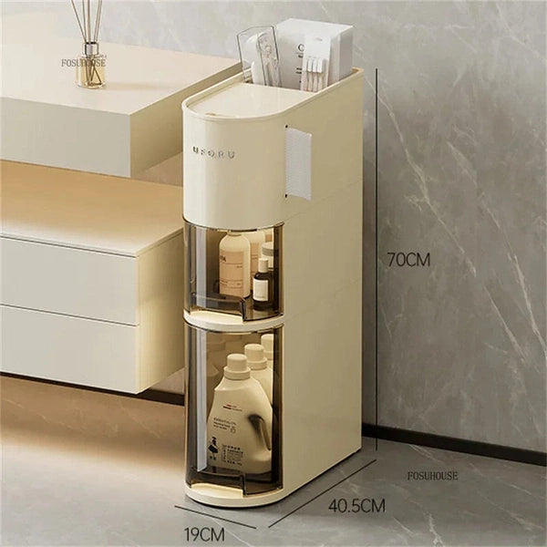 Modern Waterproof Drawer Bathroom Cabinet, Skin Care Products Storageb