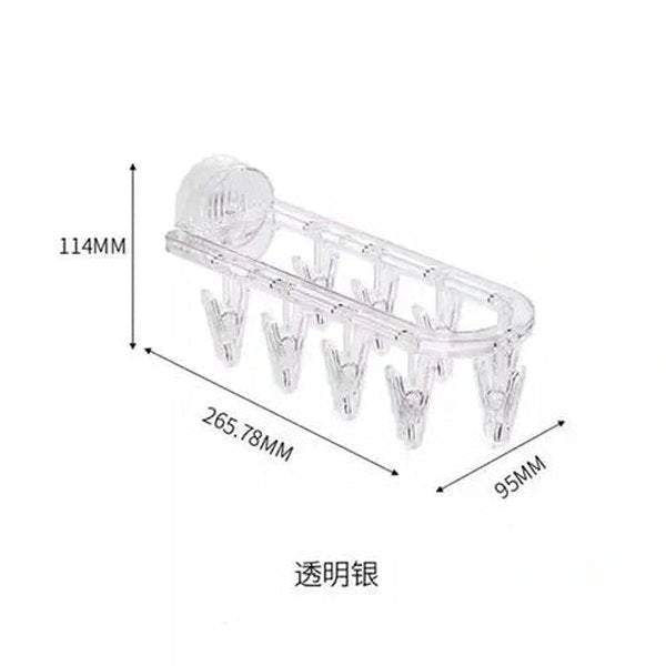 Multi-Clip Suction Cup Hanger