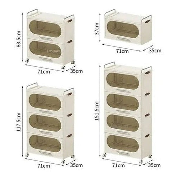 Multi-Layer Kitchen Shelf with Wheels