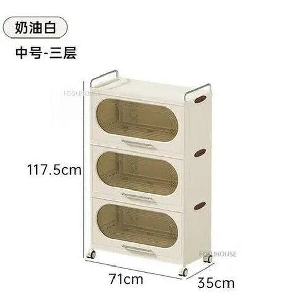 Multi-Layer Kitchen Shelf with Wheels