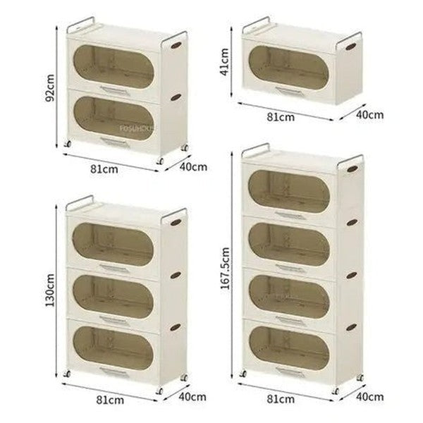 Multi-Layer Kitchen Shelf with Wheels