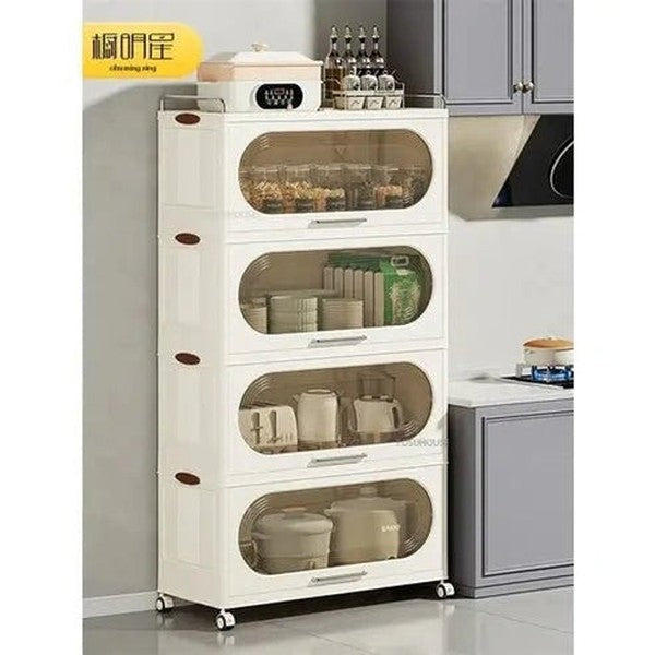 Multi-Layer Kitchen Shelf with Wheels