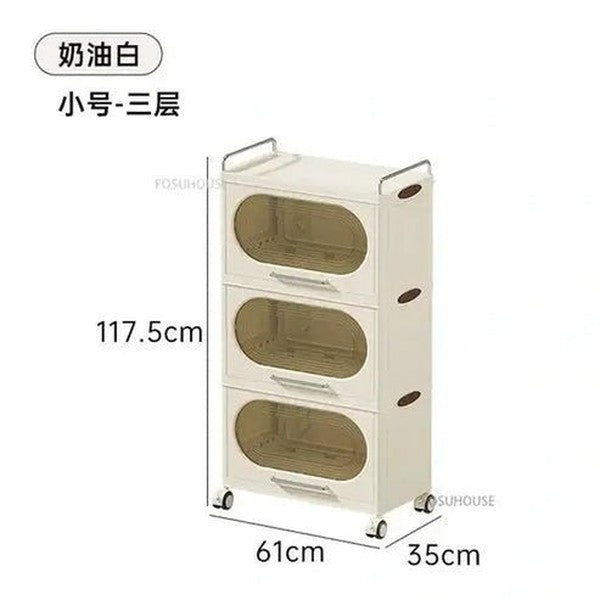 Multi-Layer Kitchen Shelf with Wheels