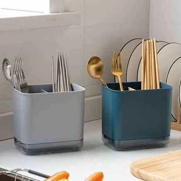 Multi-functional Cutlery Drain Rack Organizer