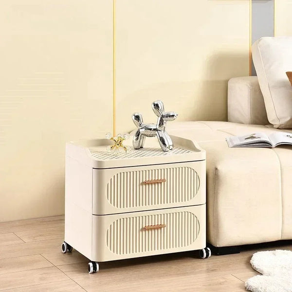 Multi-layer Drawer Nightstand, Removable Snacks and Toys Storage Cabinet
